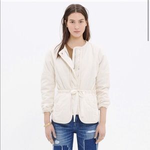 Quilted tie waist jacket